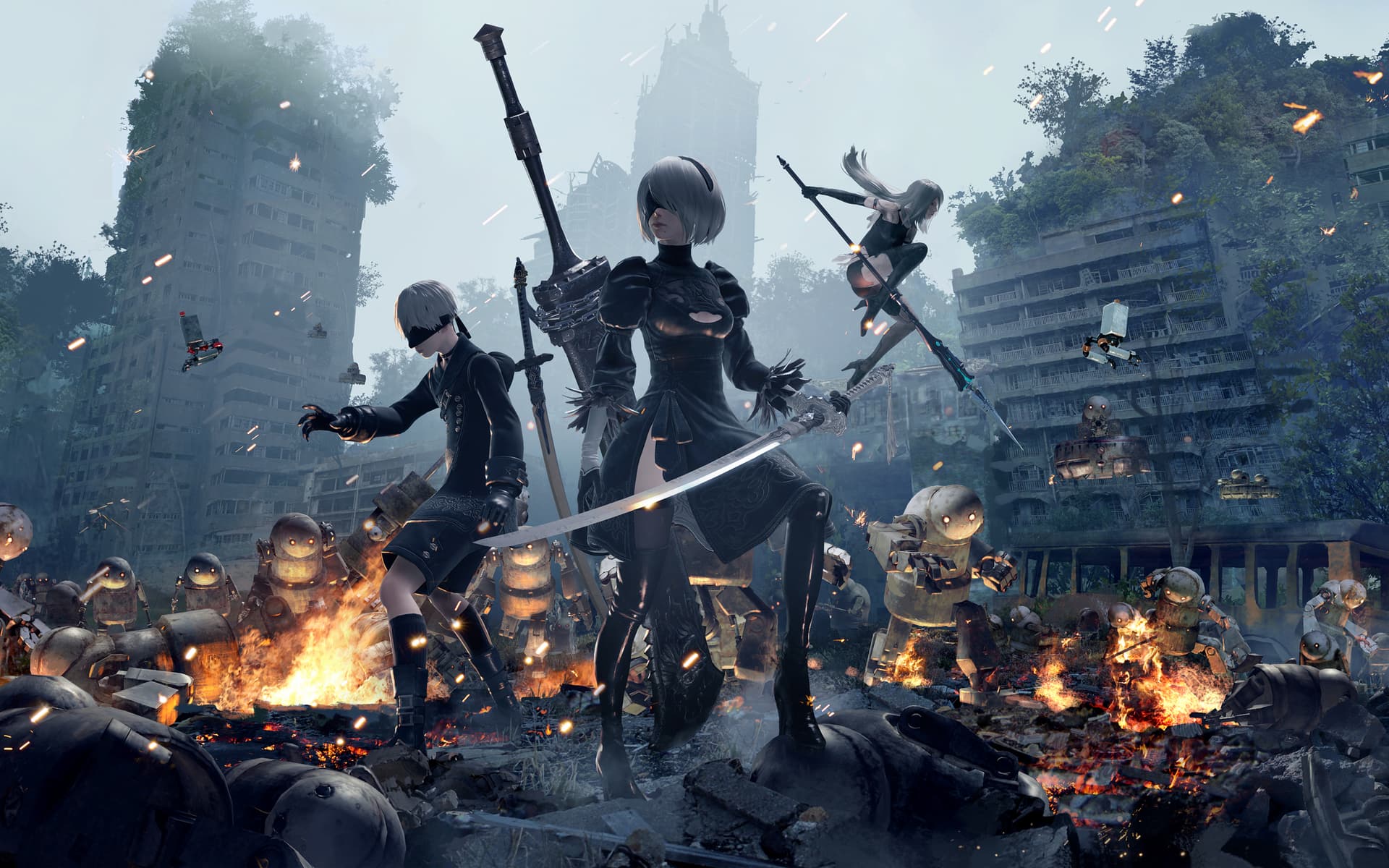 Nier: Automata — key art