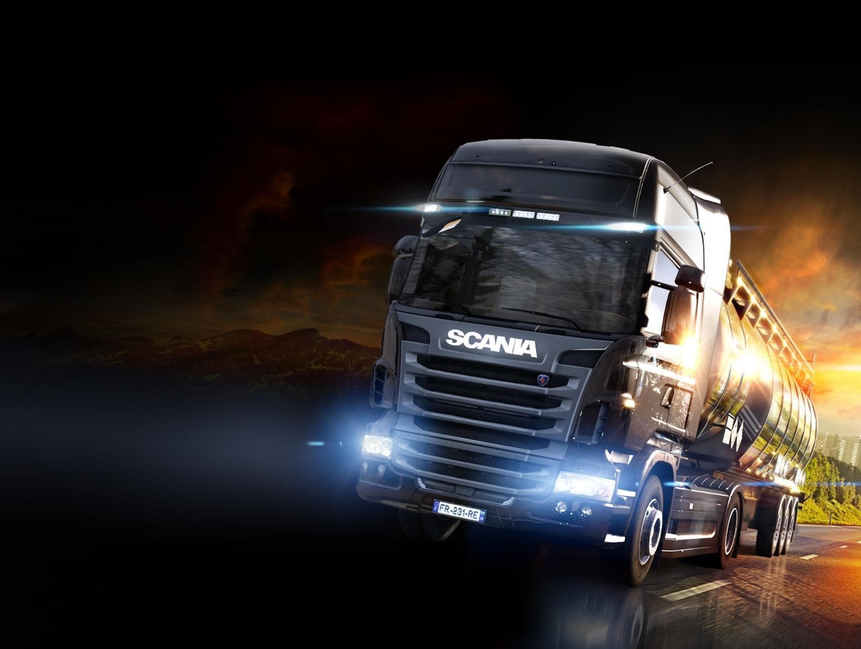 Euro Truck Simulator 2 — key art