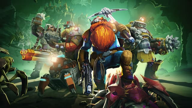 Deep Rock Galactic key art